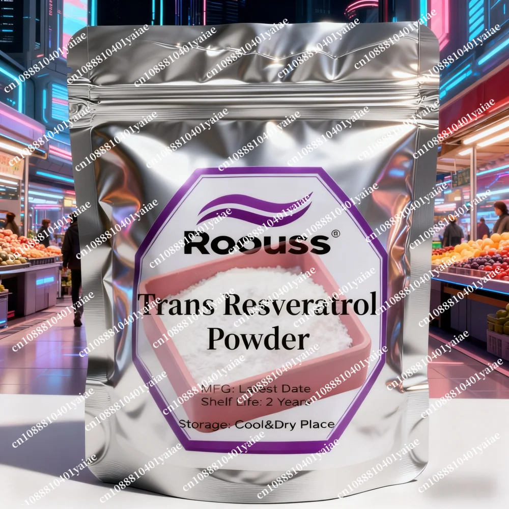 Customized 99% Micronized Trans Resveratrol AntiAging Powder Aluminum Foil Bags for Fast Global To Door Delivered