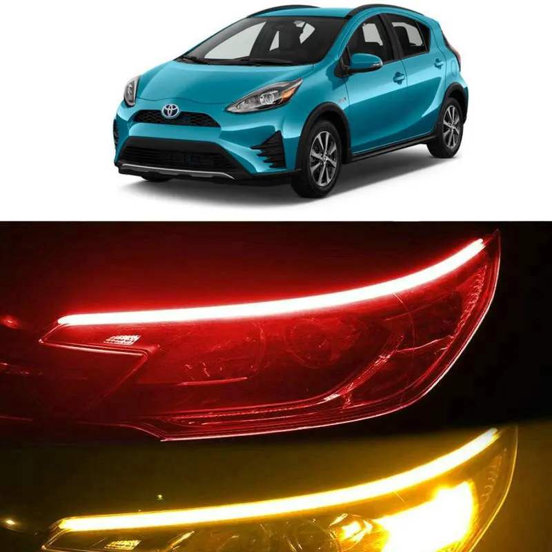 

30cm 45cm 60cm Startup Scan Flow turn signal Light For Toyota Previa Prius Verso Venza chr gr86 mirai mr2 Yaris 4runner aygo