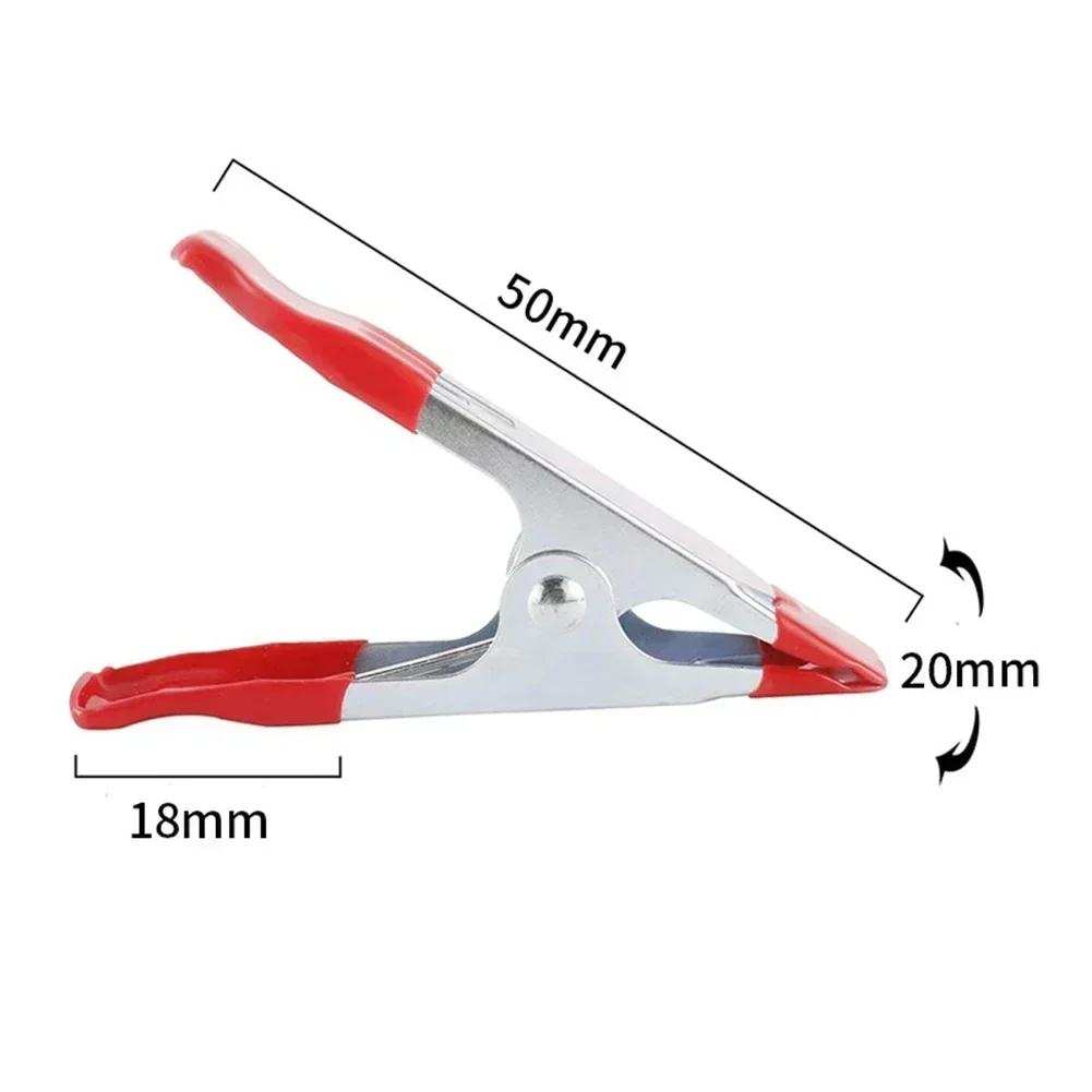 1pcs 2 Inch Heavy Duty DIY Work Clip Large Portable Home Metal Spring Clamp Universal Camping Max Jaw Opening Tools Accessories