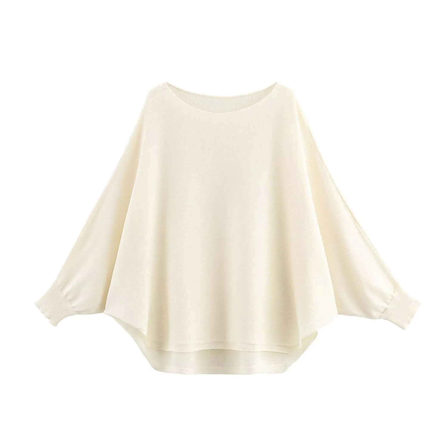 Nueva ropa de mujer de estilo europeo y americano en otoño de 2025, suéter de punto simple y versátil con aguja plana y un cuello