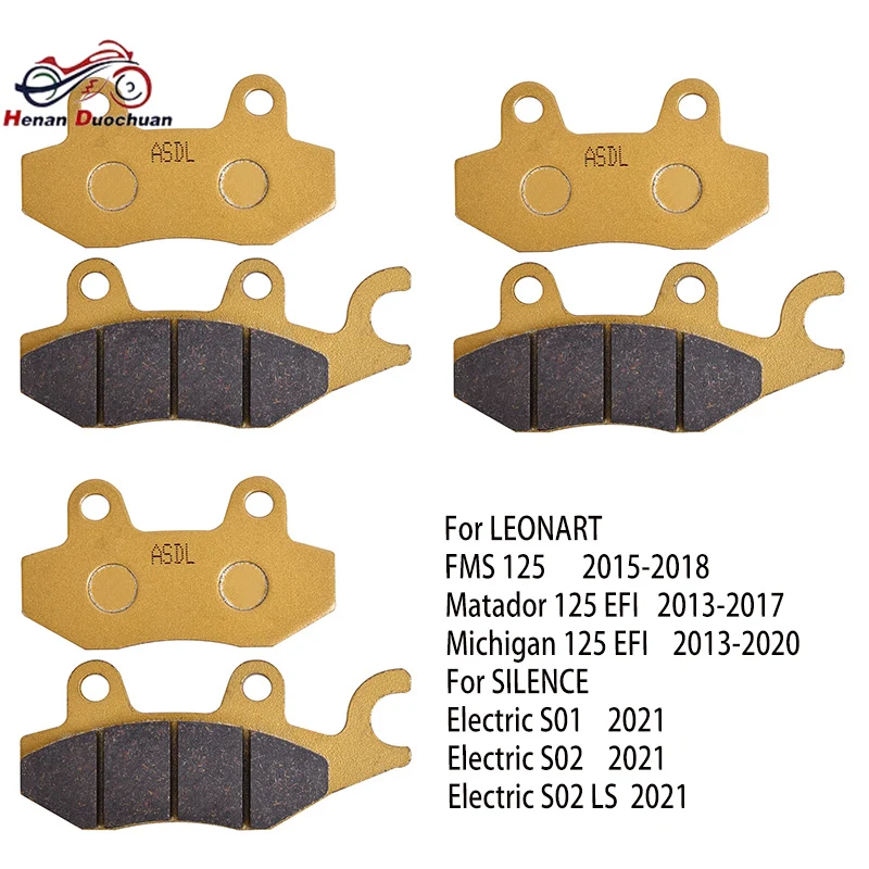 Pads Disc For LEONART Bobber Daytona Raptor Spyder 125 350 FMS 125 Matador 125 EFI For SILENCE Electric Scooters S01 S02 S02LS