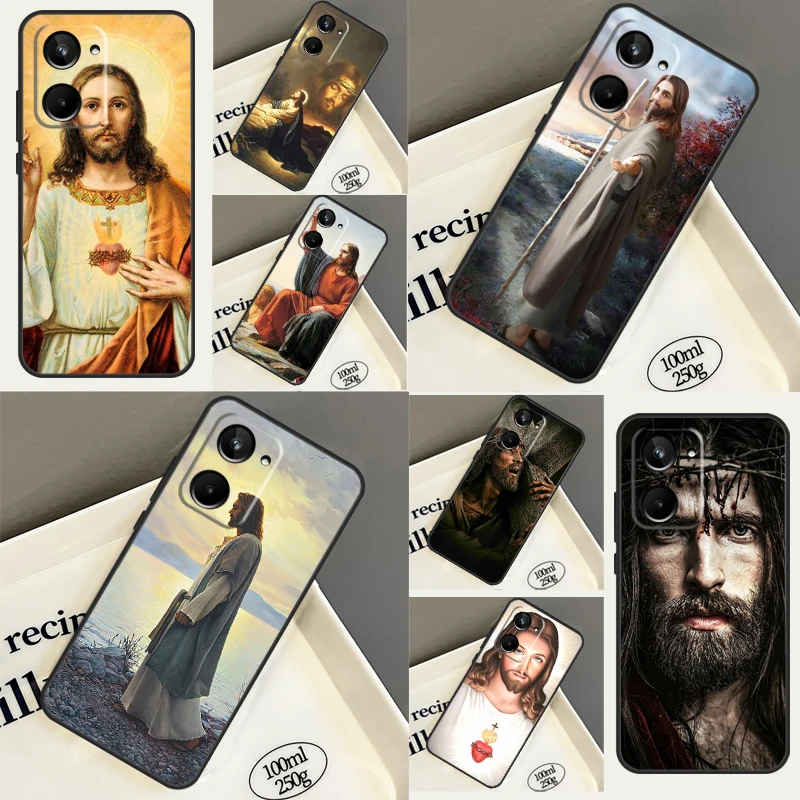 Divine Mercy Jesus For Realme C55 C35 C33 C31 C30 C25 C21Y C11 8 9 10 Pro Plus GT Neo 3T 2T 5 3 GT 2 Pro Case