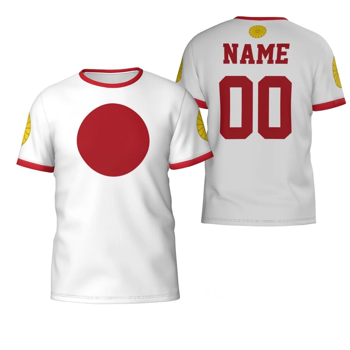 2025 Nombre personalizado número Japón bandera del país camisetas ropa camiseta hombres mujeres camisetas Tops para Fans regalo tamaño EE. UU.