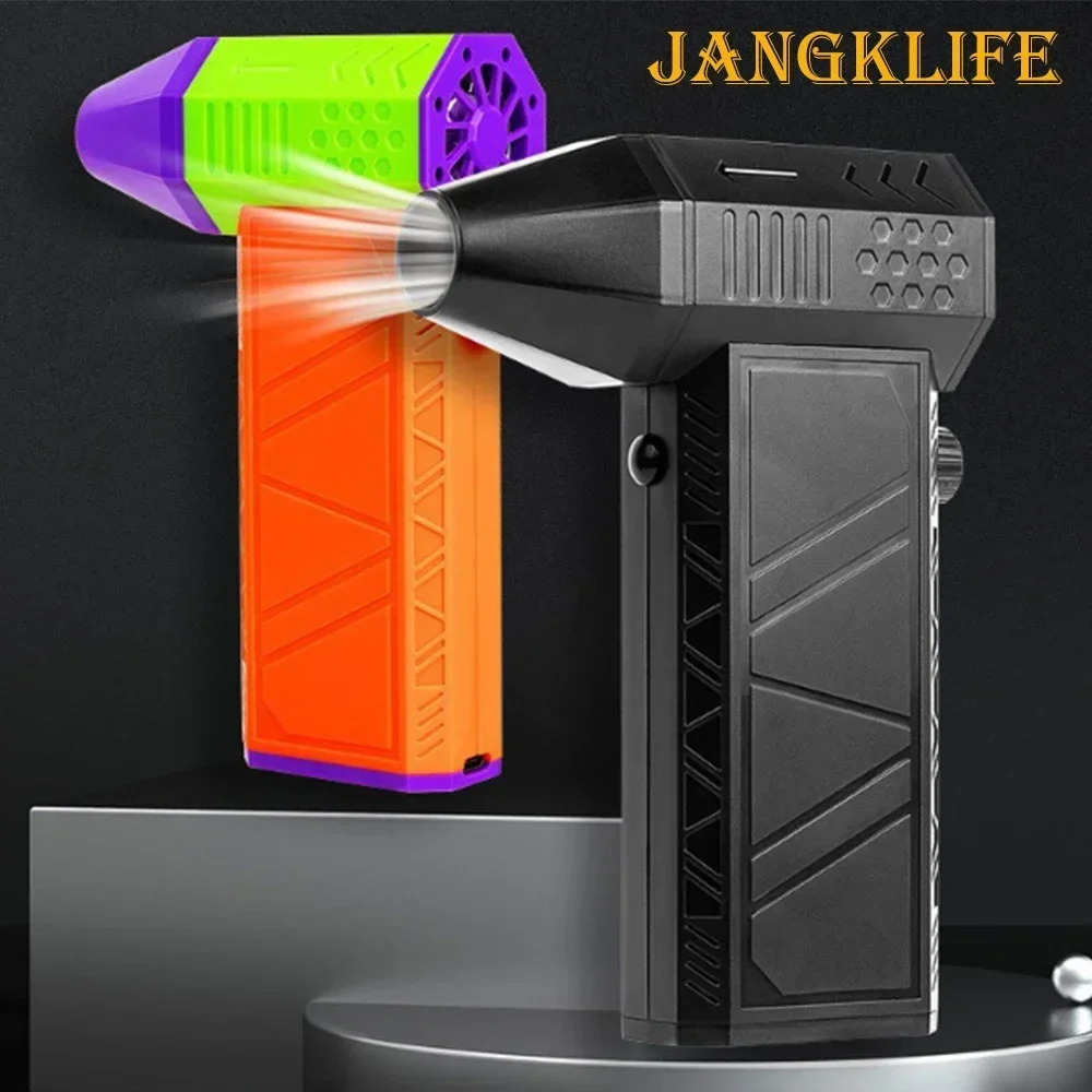 JANGKLIFE 1 PC Violent Fan High Speed Turbofan with High Air Volume Brushless Charging Handheld Outdoor Car Fan