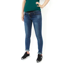Abbigliamento premaman Jeans inserto pannello pantaloni Skinny in Denim di cotone per donne incinte vestiti per la gravidanza