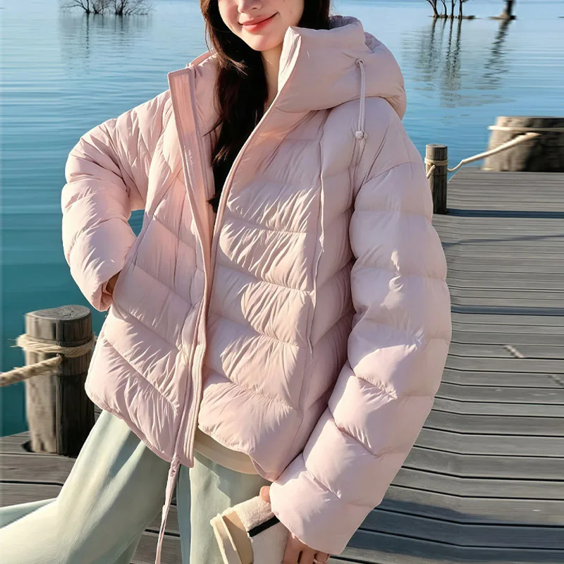 New Winter Down Jacket Women Short Padded Duck Down Coat Korean Style Warm Outerwear Puffer Jackets JK-306 Max Mara Пуховик