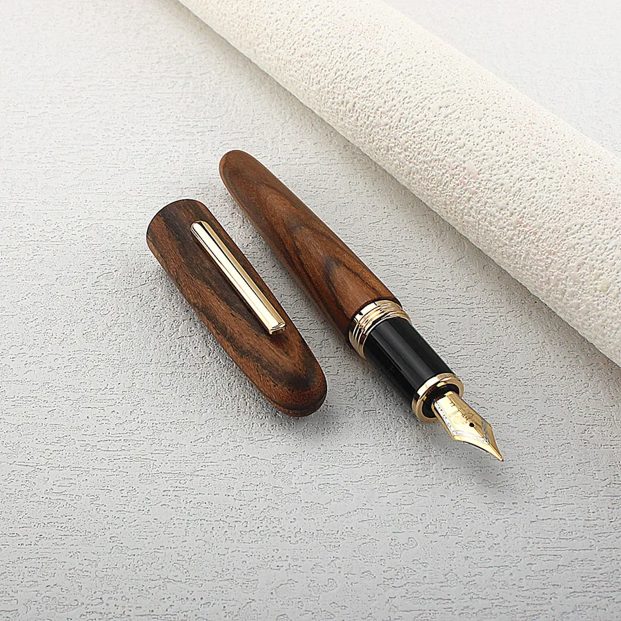 

Jinhao 9056 Изысканный роскошный набор перьевых ручек — перо 0,7 мм, перьевая ручка из чистого дерева с вращающейся чернильной ручкой