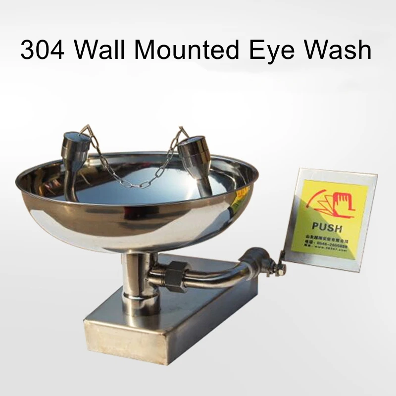 Wall Mounted Eye Wash Eye Wash Portable Desktop 304 Stainless Steel Emergency