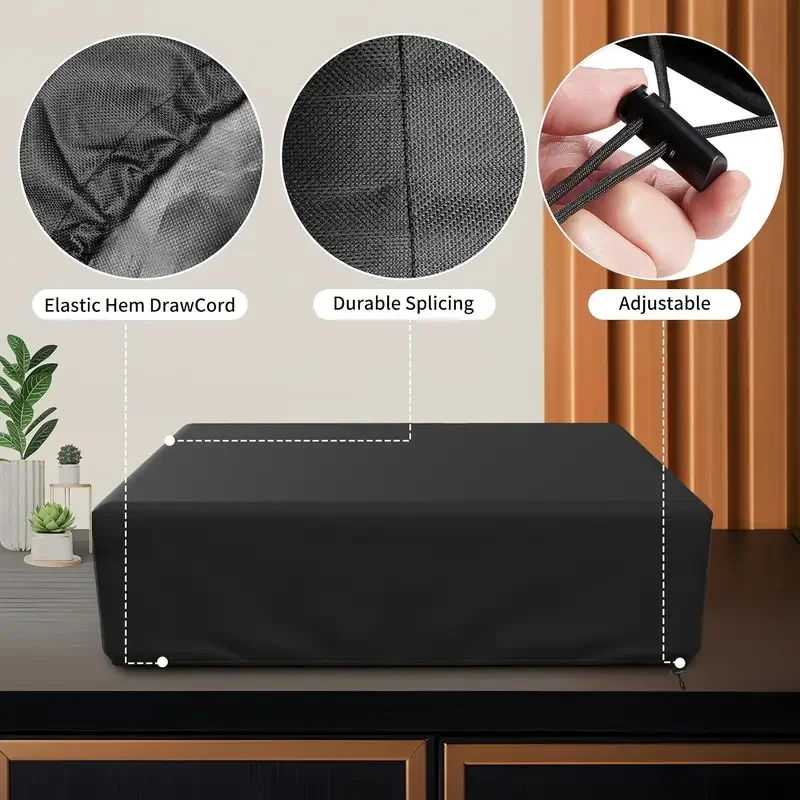Record Player Turntable Cover Vinyl Record Dust Proof Cover Black for Vinyl Record Players Dust Cover for Most Record Players