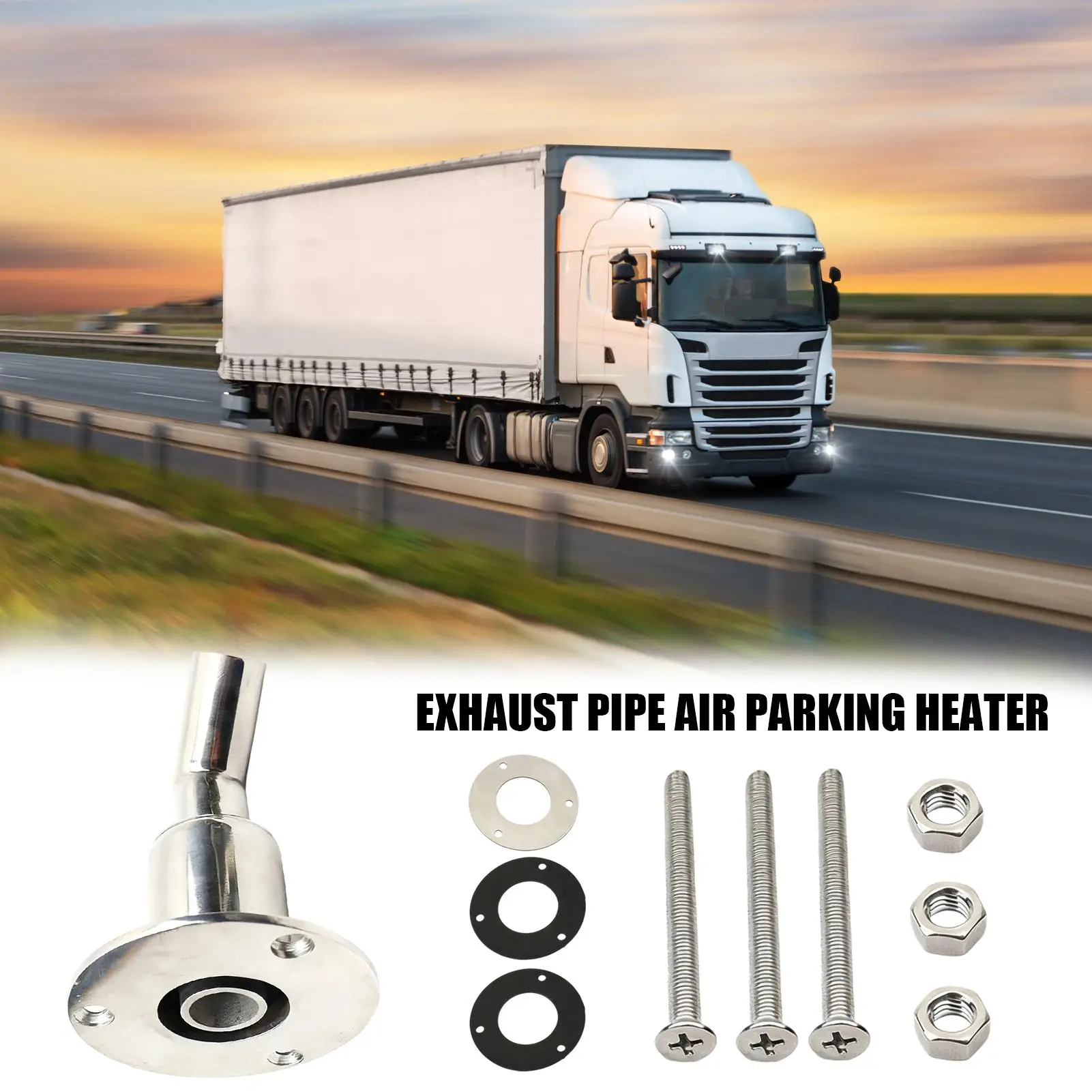 من خلال بدن العادم المناسب 22 مللي متر 24 مللي متر الفولاذ المقاوم للصدأ مقبس توصيل الأجهزة البحرية السيارات سخان التوقف أجزاء نظام العادم #3