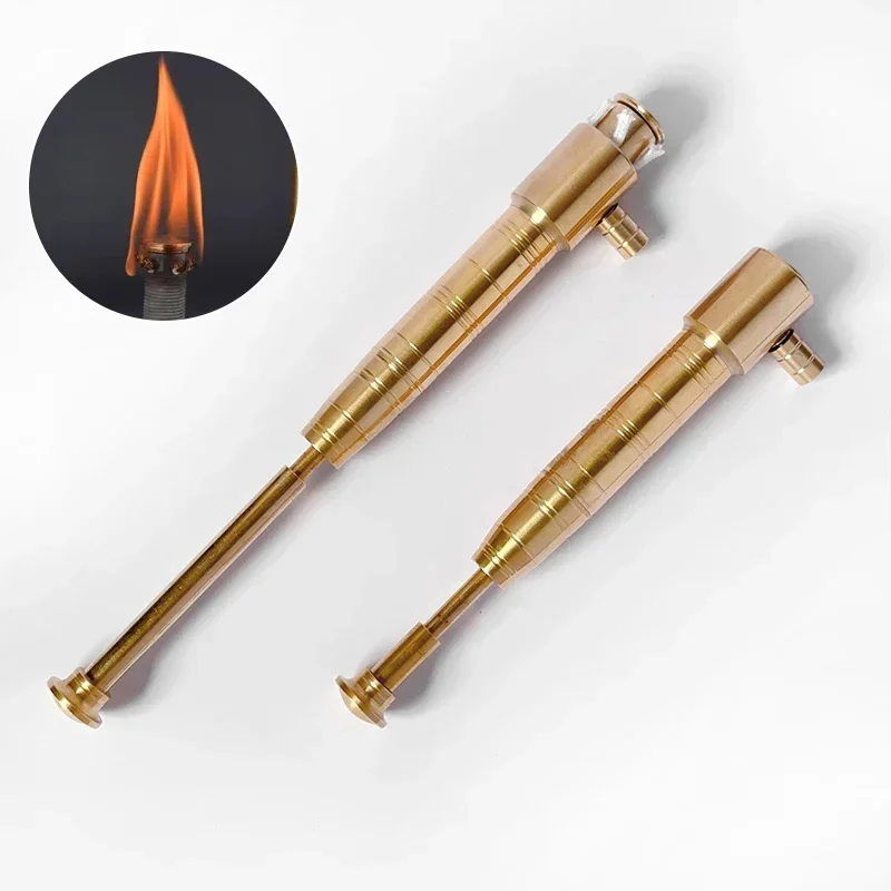 2024 New Aluminum Torch Torch Metal Windproof Creative Outdoor Tribal Torch Kerosene Lighter Wholesale