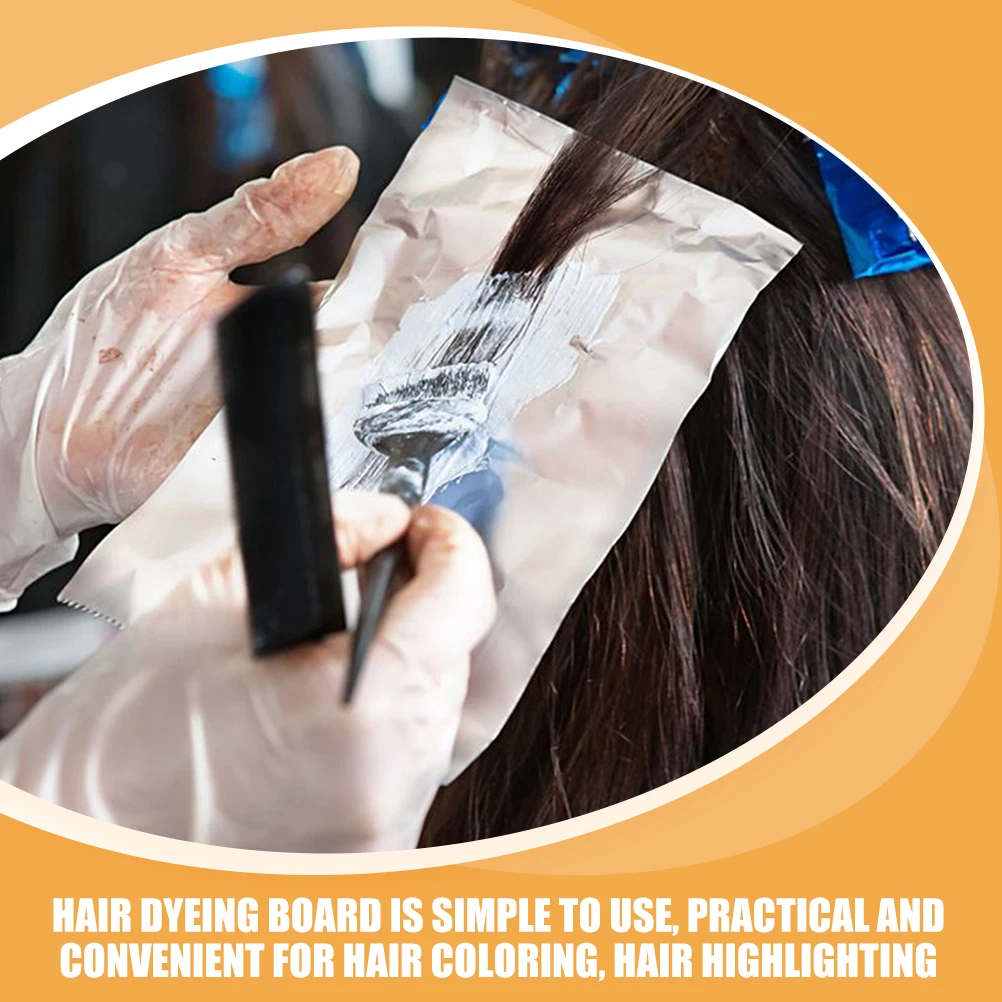 

100pcs Hair Dye Isolation Sheet 11cmx33cm Highlighting Board Coloring Tools Reusable Salon Home DIY Hair Dyeing Kit Practical