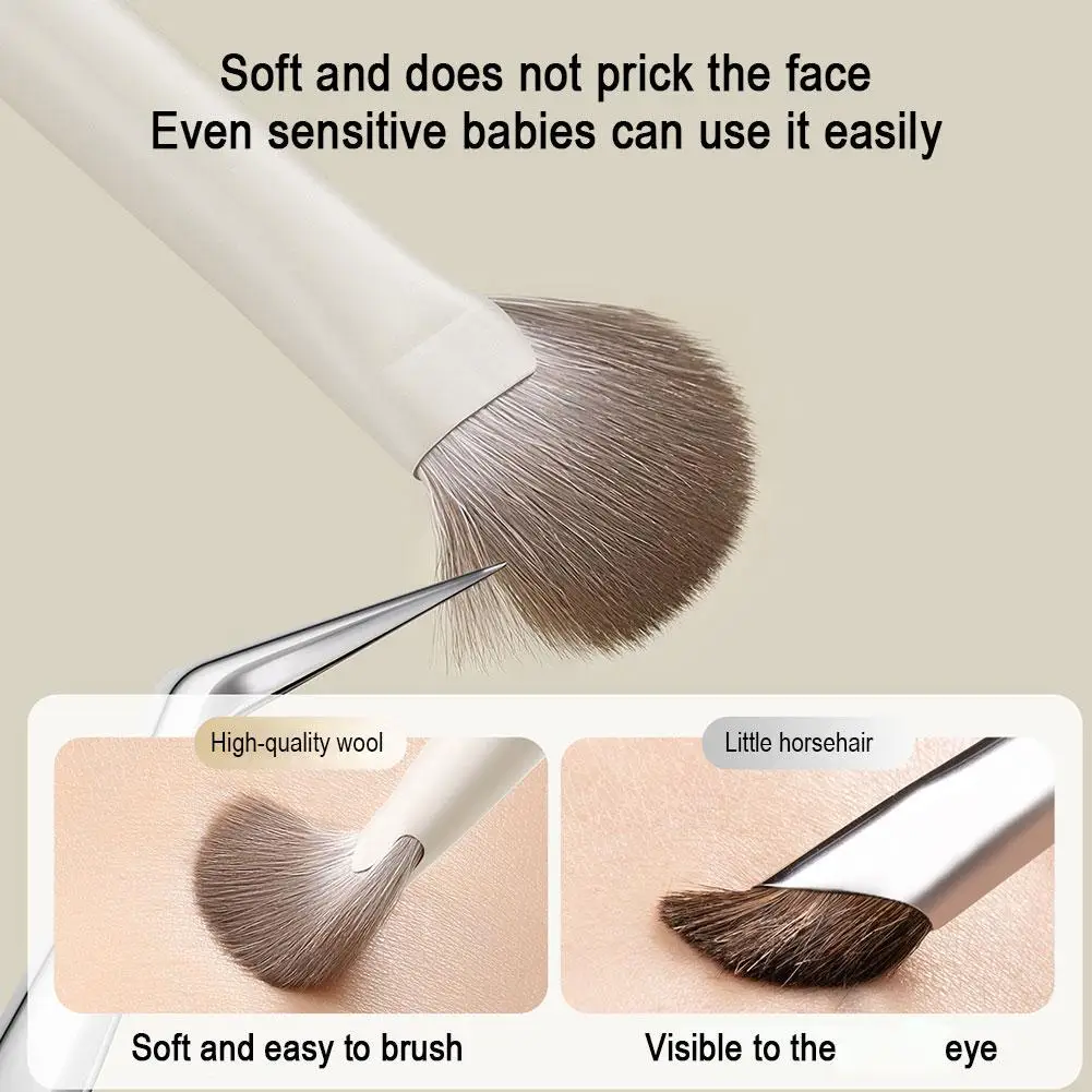 Pędzel do cieni do powiek Mini pędzel do konturowania nosa Skośny pędzel do konturowania nosa Pędzel do makijażu brwi i kości nosowej do makijażu całego twarzy dla początkujących