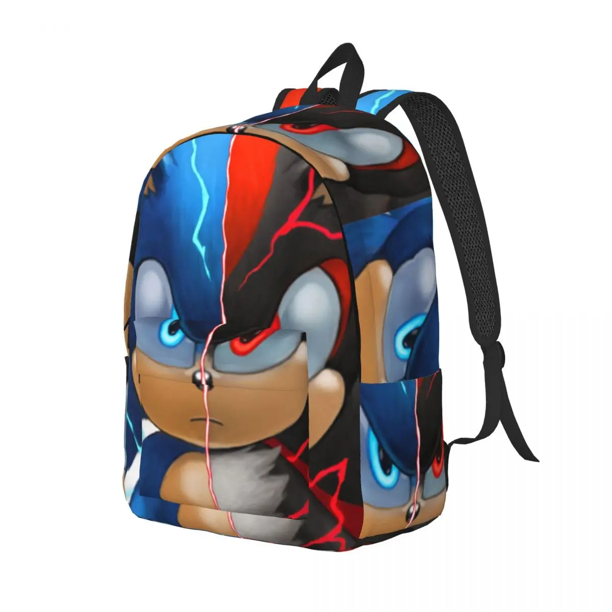 Sonic Shadow Backpack Daypack Large Capacity Kids BookBag School Bag Shoulder Bags for Men Women
