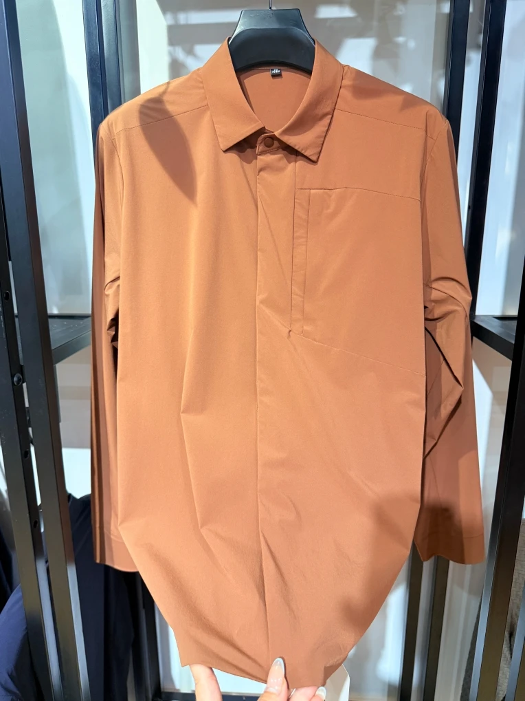 

Высококачественная модная мужская куртка Slim Fit 2503 для весны и осени, деловой стиль, новинка, премиум-класс, трендовый отложной воротник