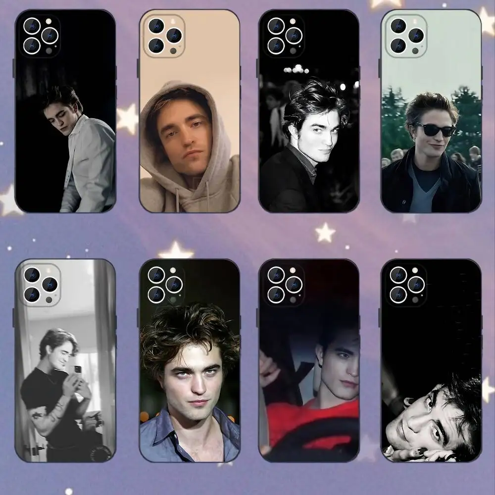 

R-Robert Pattinson Actor Phone Case For iPhone 16e,16,15,14,13,12,11,Pro,X,XS,Max,XR,Plus,Mini Soft Black Cover