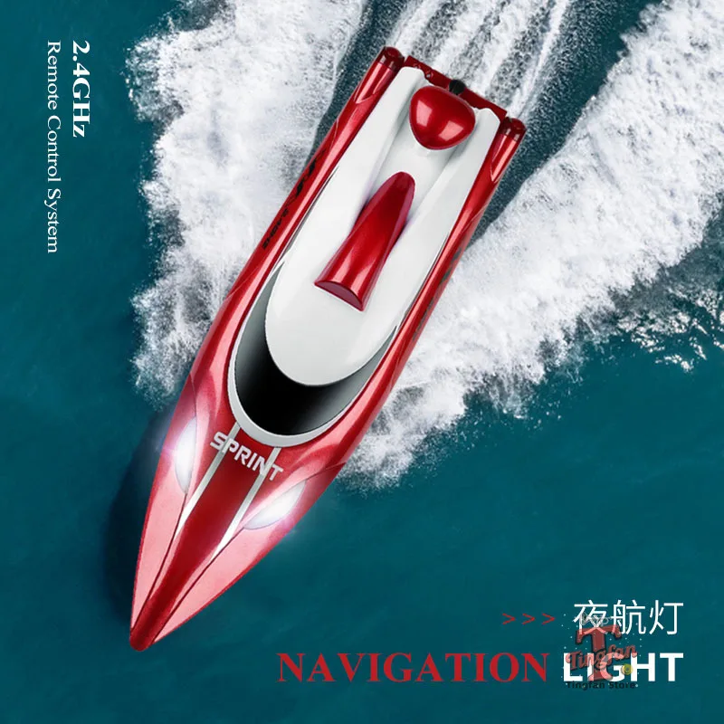 เรือบังคับวิทยุ WLtoys Wl918 ความเร็วสูง 35 กม./ชม. เรือแข่งบังคับวิทยุ 2.4GHz ป้องกันการพลิกคว่ำ พร้อมระบบแจ้งเตือนแบตเตอรี่ต่ำ ของเล่นเรือบังคับวิทยุสำหรับเด็ก