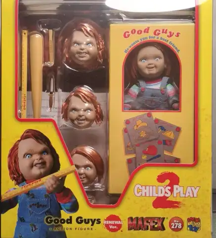 Medicom MAFEX No.278 Good Guys Chucky Childs Play 2 Renewal Ver 13cm Articulated Horror Movie Collectible Action Figure