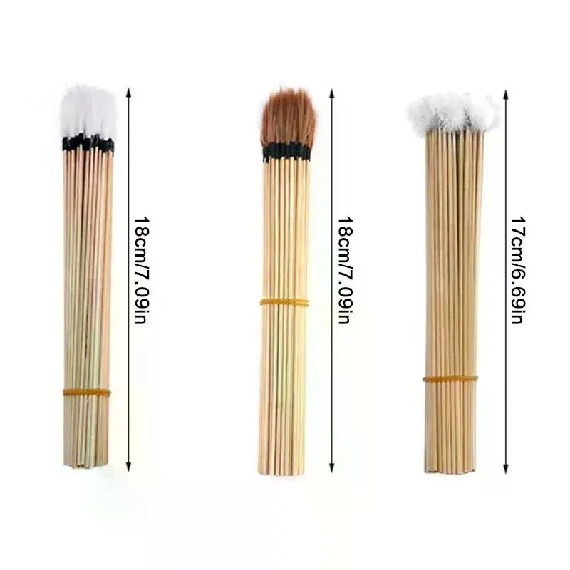 10PCS/Set Ear Care  Earpick Goose Earpick Wax Remover Curette Adult Bamboo Handle Ear Dig Tools Spoon Cleaner Stick Health Care