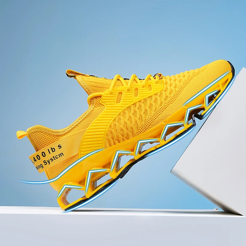 

Big Size 39-48 Runnning Shoes for Men Shock Absorbing Blade Shoes Breathable Jogging Sneakers Men Comfortable Outdoor Sneakers