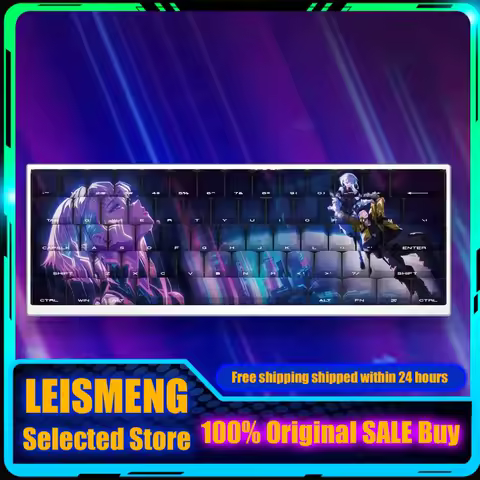 NEW Cyberpunk Edgerunners Lucy Anime Keycap Set Cherry Profile PBT Custom Mechanical Keyboard Keycaps for PC Gaming Cute Gift