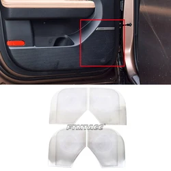 For Hyundai Santa Fe MX5 2024 2025 + Stainless Steel Door Audio Speaker Decorative Cover Car Metal Horn Net Grille Trim Sticker