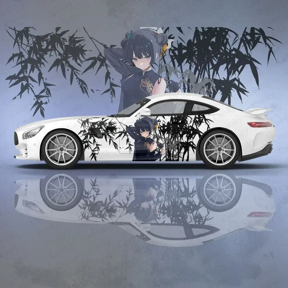 Ryuuge Kisaki Anime Girl Car Body Stickers Itasha Vinyl Car Side Decal Sticker Car Sticker Automotive Decor Film