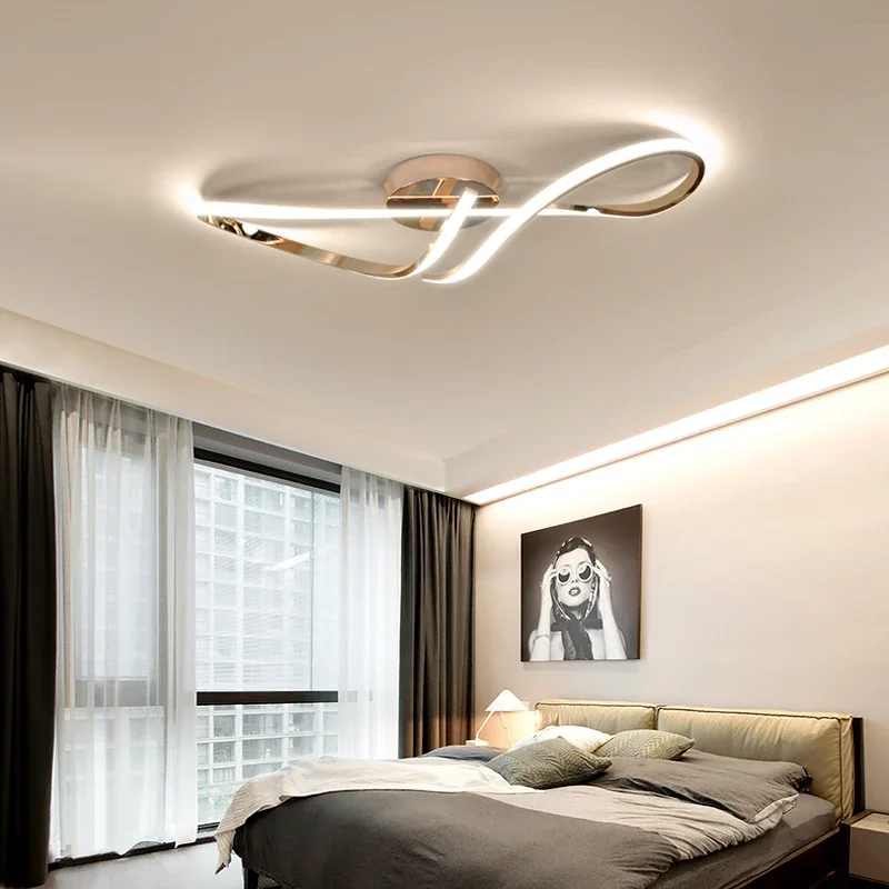 

Modern LED Ceiling Lights For Living Room Dining room Bedroom Ceiling Chandelier Golden Chrome Plating Indoor Lighting Fixture