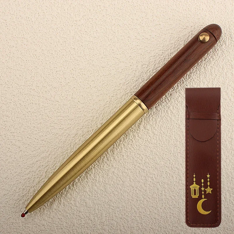 Luxury Quality Wood Bronze Senior Gift Pens Student School Business Office Ballpoint Pens New