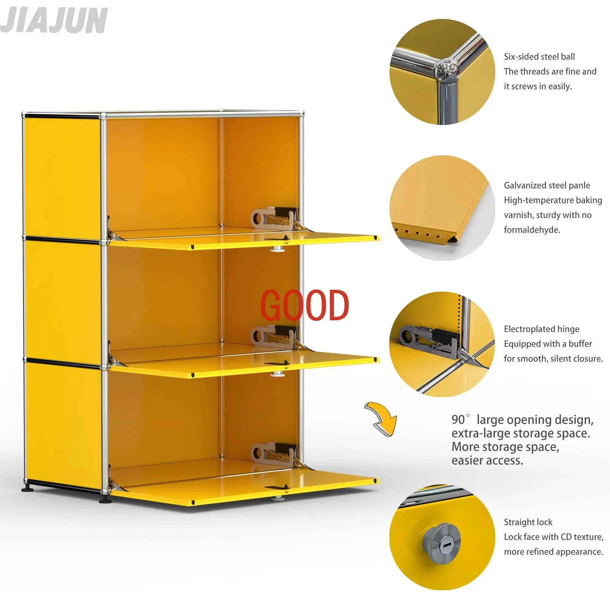 Модульная магия: дизайнерская металлическая мебель для настраиваемого хранения и стильной гостиной, офисного пространства, спальни.