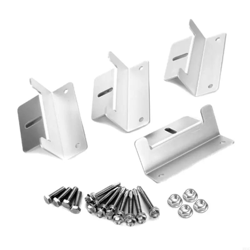 

68TC 4 Pcs Aluminium Alloy Brackets Solar Panel Mounting Brackets Set