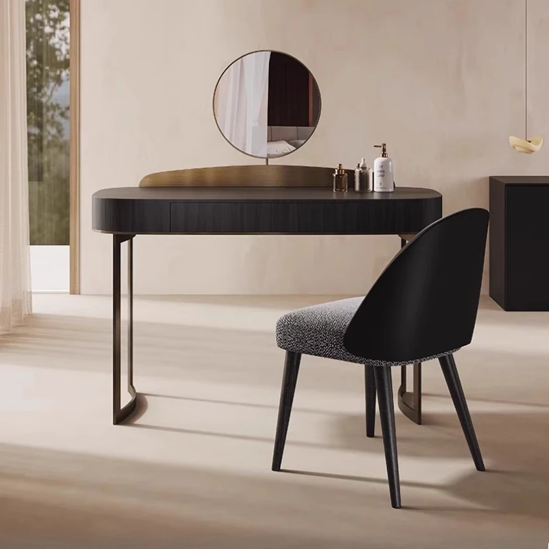 دراسة طاولة الزينة الحديثة مستحضرات التجميل الأوروبية كرسي الأظافر ماكياج خلع الملابس الجدول فتاة رخيصة الجمال الخشب Penteadeira الأثاث