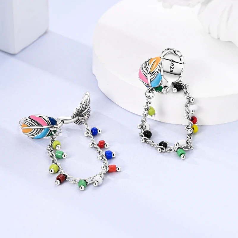 925 Silver Earings Original Evil Blue Eyes Sun Star Eiffel Tower Dog Paw for Women Gift Anniversary Party Silver Fashion Jewelry