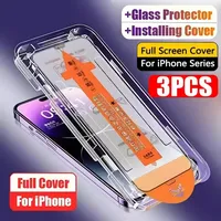 3PCS Film for Poco C40 C50 C51 C55 C61 C65 C75 HD Definition Tempered Glass Screen Protector Easy Install Auto-Dust Removal Kit