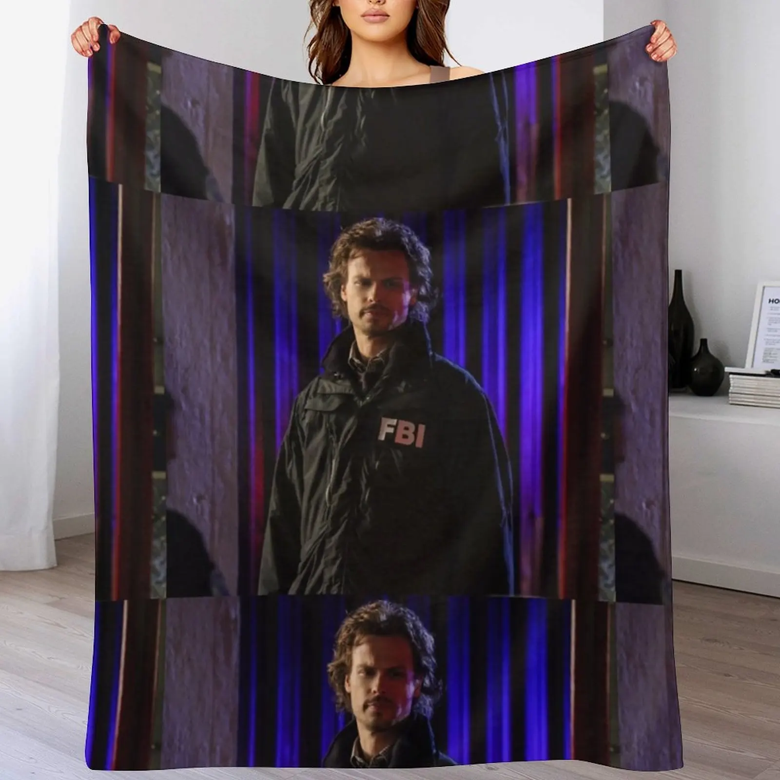

FBI mgg Throw Blanket Air Conditioner Soft Blanket for Office Home