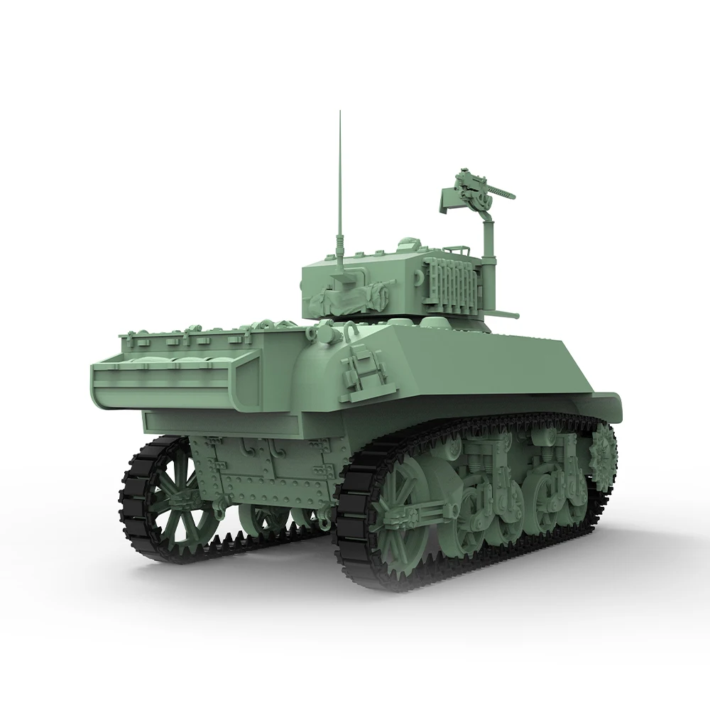 SSMODEL 1/144 군사 모델 키트, 미국 M3A3 스튜어트 라이트 탱크, 2 차 대전 게임, SS506