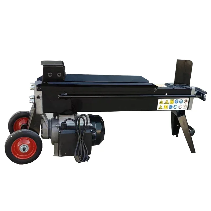 Portable Wood Log Splitter Hydraulic Wood Splitting Machine Log Splitter 7.5 T Mobile Electric Splitter Machine