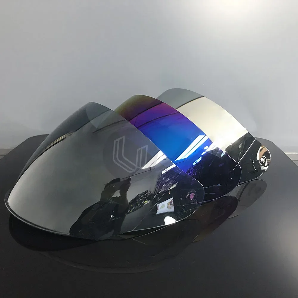 Helmet Visor For LS2 OF608 Motorcycle Helmet Visor goggles plating silver red Replacement Lens