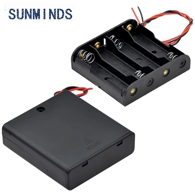 1PCS 1 2 3 4 5 6-way battery box 5 slot battery holder 1/2/3 4/8 X box holder