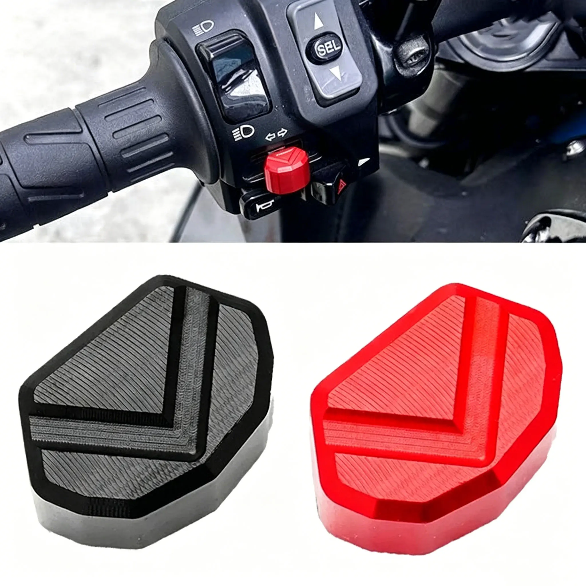 Motorcycle Switch Button Turn Signal High Low Beam Start Button Key Cap For Yamaha MT03 07 Honda CBR Aprilia Suzuki Ducati xmax