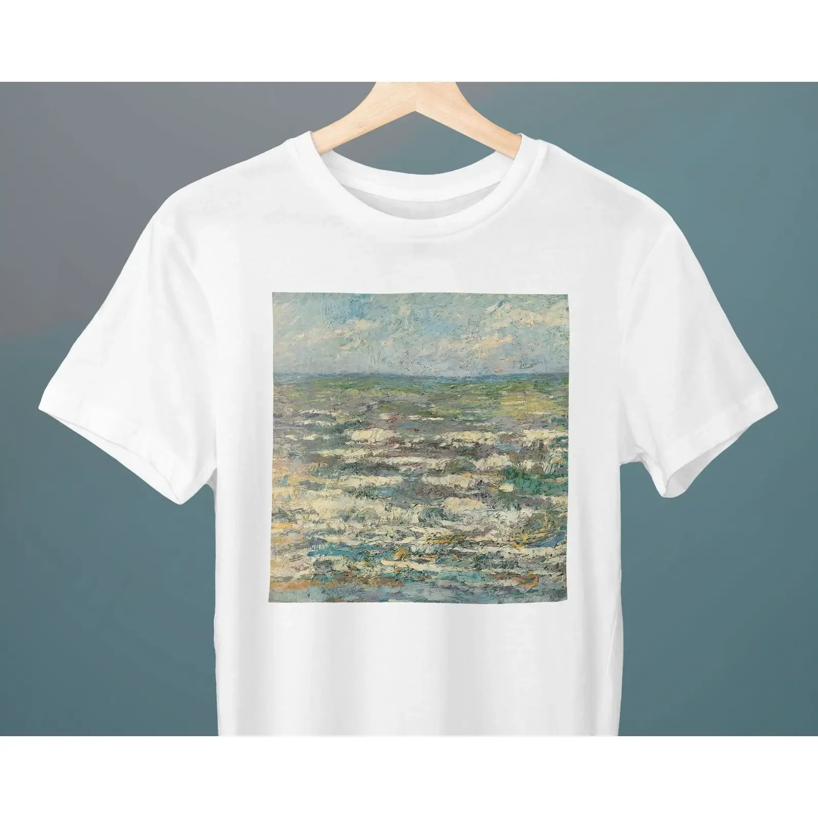 The Sea Jan Toorop T Shirt Art Impressionism Marina for Her Him Lover vintage Washed designer clothes Breathable homme
