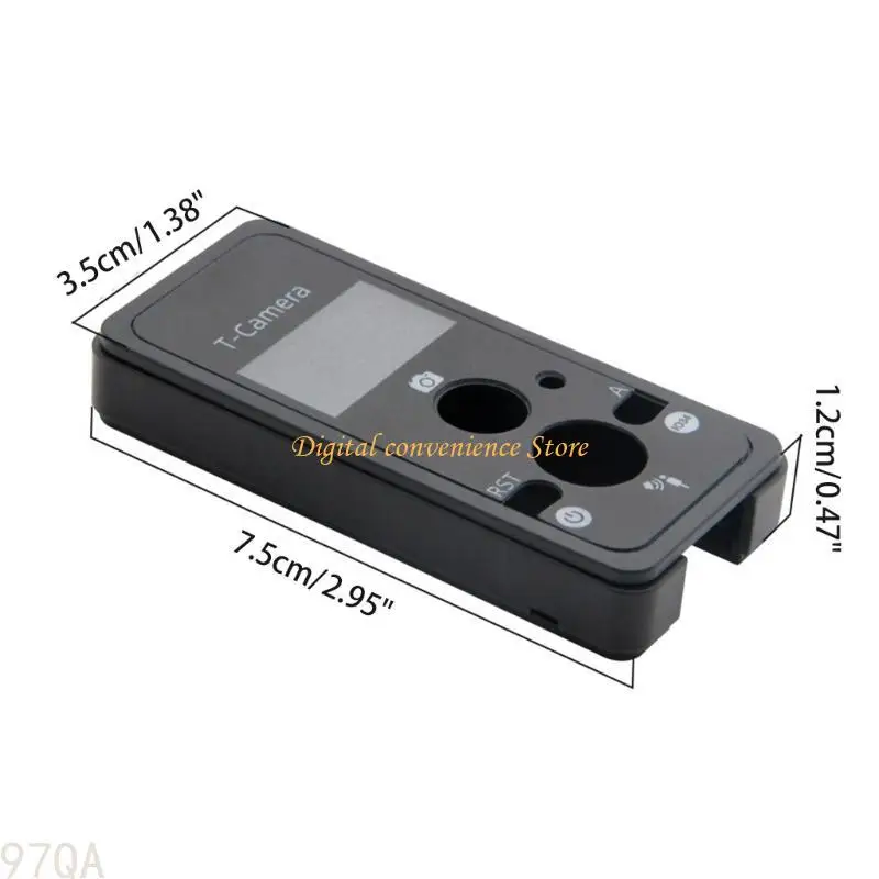 97QA Lilygo® T-Camera Black PVC 케이스 소프트 고무 슬리브