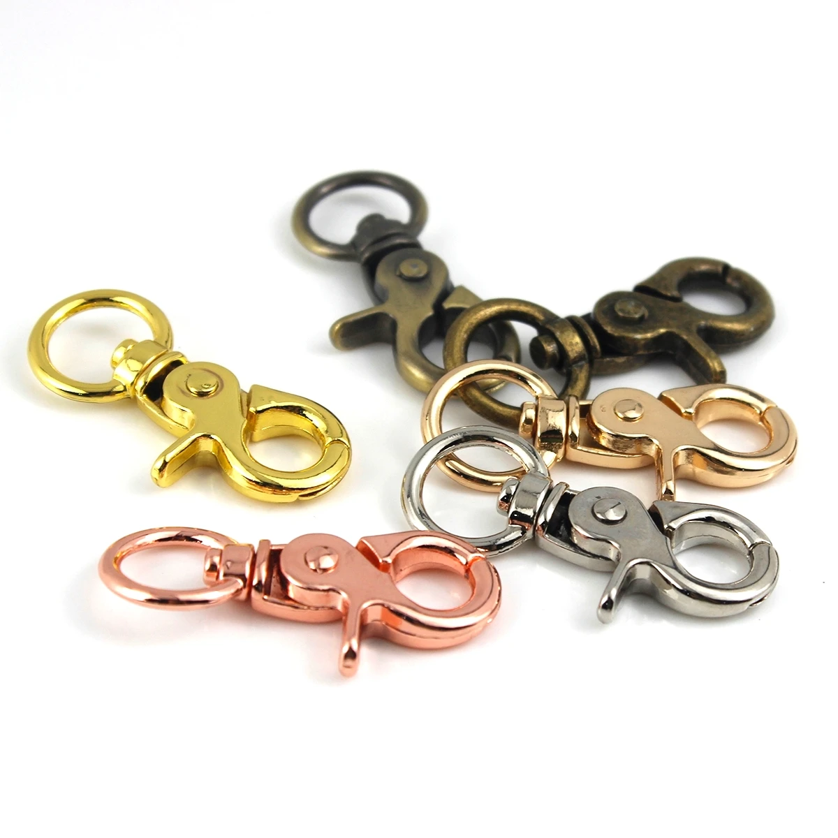 1x Alloy Snap Hook Trigger Lobster Clasps Clips Spring Gate Leather Craft Pet Leash Bag Strap Belt Webbing Keychain Hooks