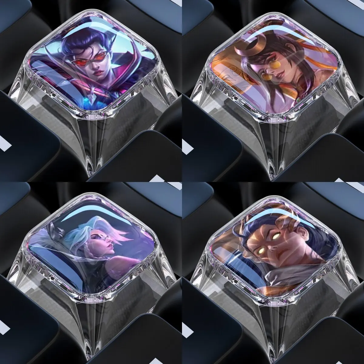 Diy Cartoon The Night Hunter Mechanical Keyboard Keycaps Cross-Axis Mechanical Keyboard Pc Personalized Keycaps Gift Toys