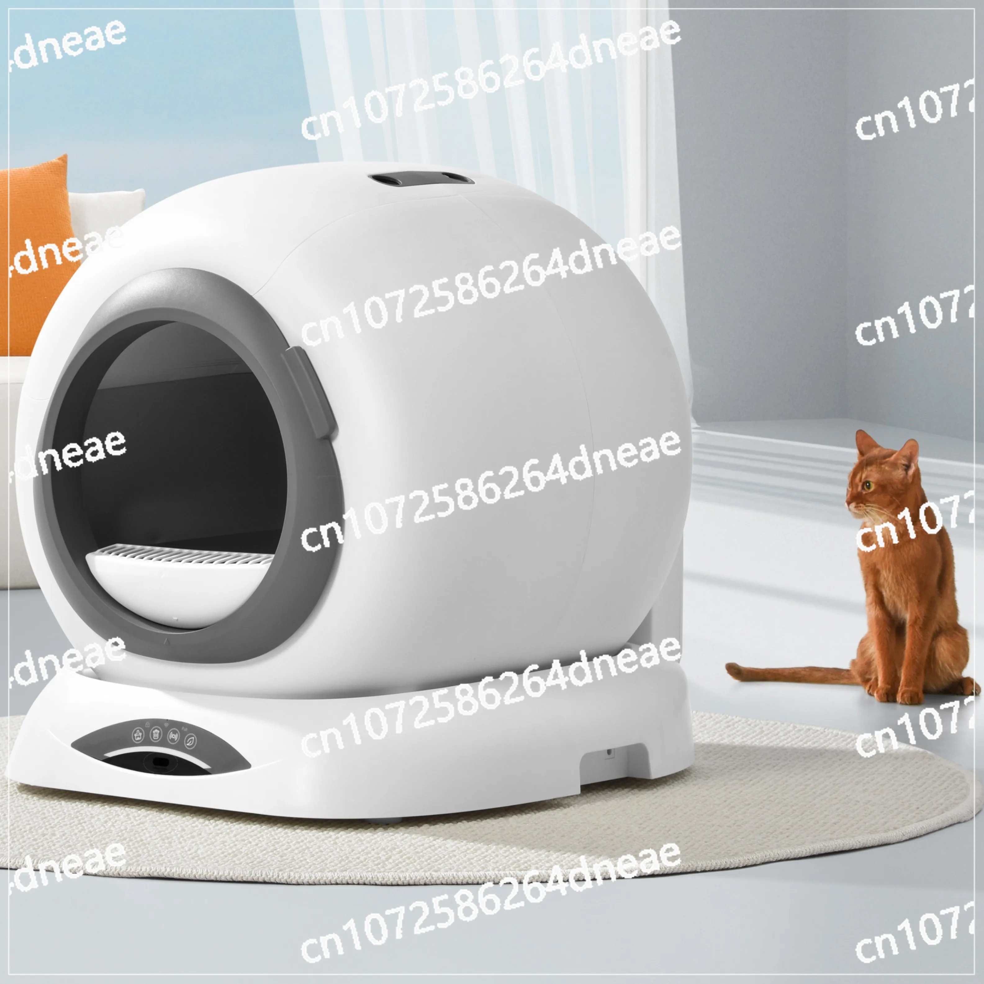 

Extra Large Automatic Cat Toilet WIFI App Control Self Cleaning Smart Automatic Cat Box From 3.3lbs to 25lbs Cat