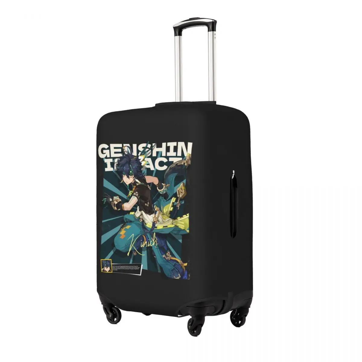 

Kinich Sunblast Genshin Impact Suitcase Cover Protection Elastic Travel Luggage Protector Covers for 18-32 Inch
