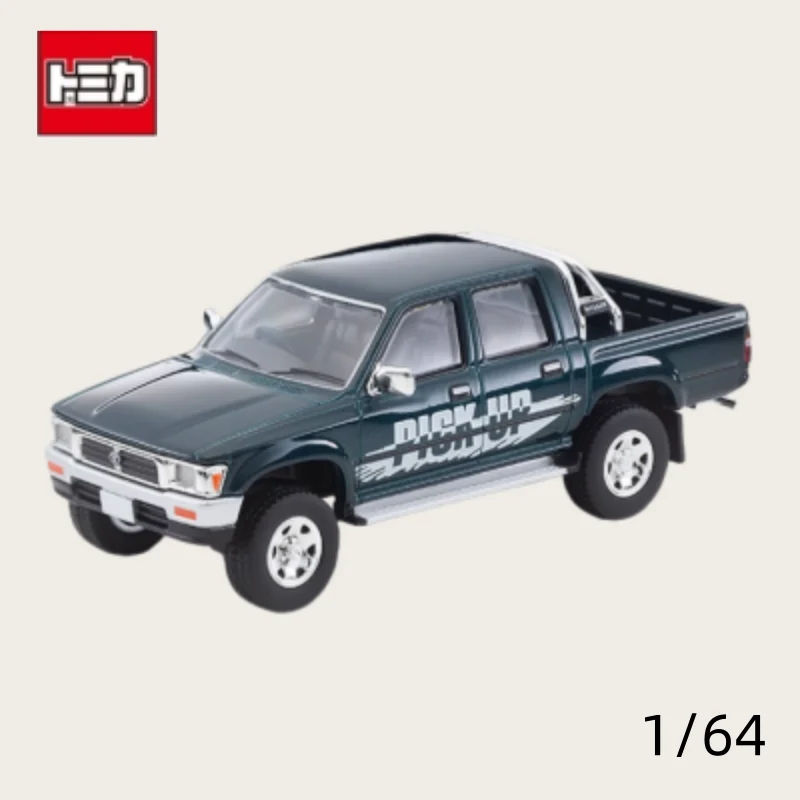 TOMICA TLV 1:644-N255B Toyota Hilux 4WD doble cabina SSR-X verde, aleación estática miniatura coche Boom Play modelo, juguete para regalo para niños.