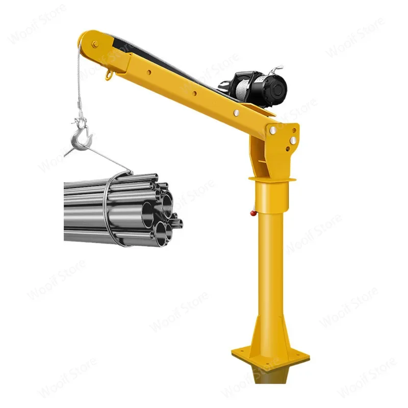 Car Mounted Crane 500kg Household Electric Hoist Cantilever Crane Small  Truck Self-Provided Truck-Mounted Crane