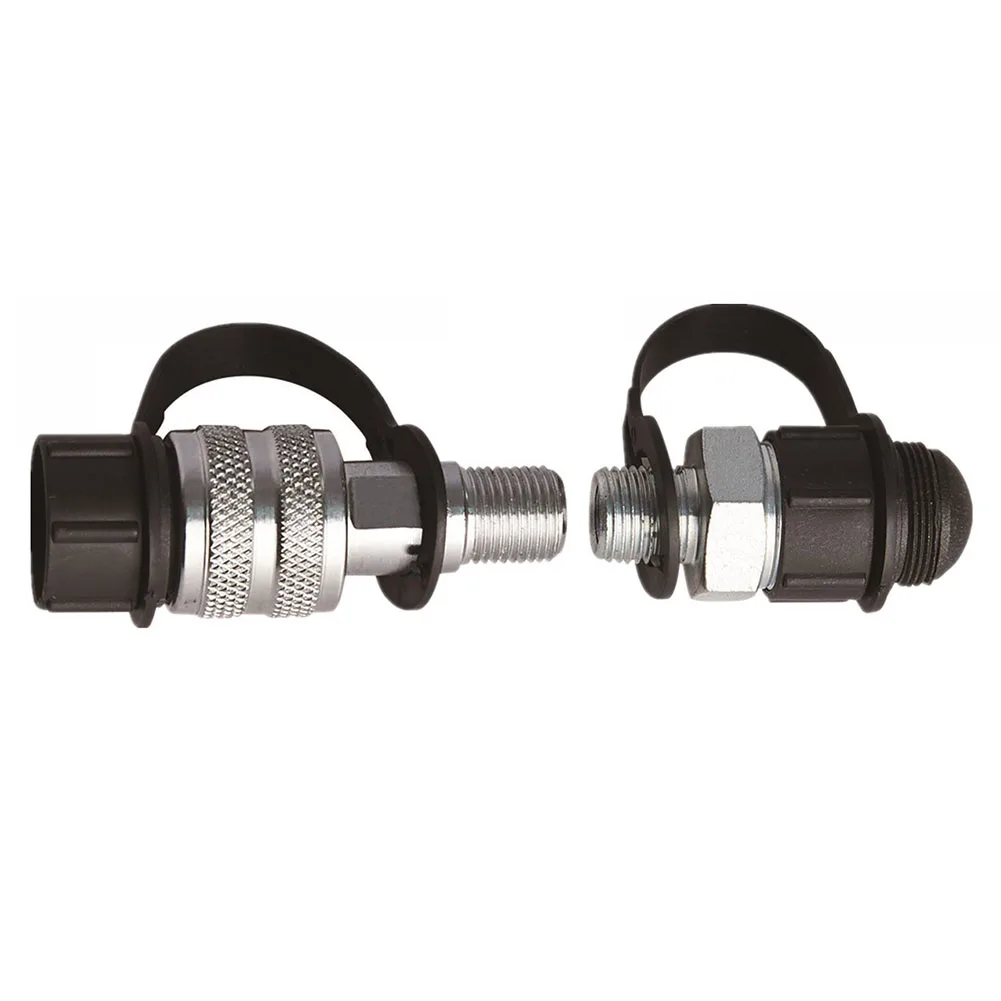 Giunto idraulico per officina Giunto meccanico Filettatura esterna in acciaio al carbonio Set di connettori rapidi diritti