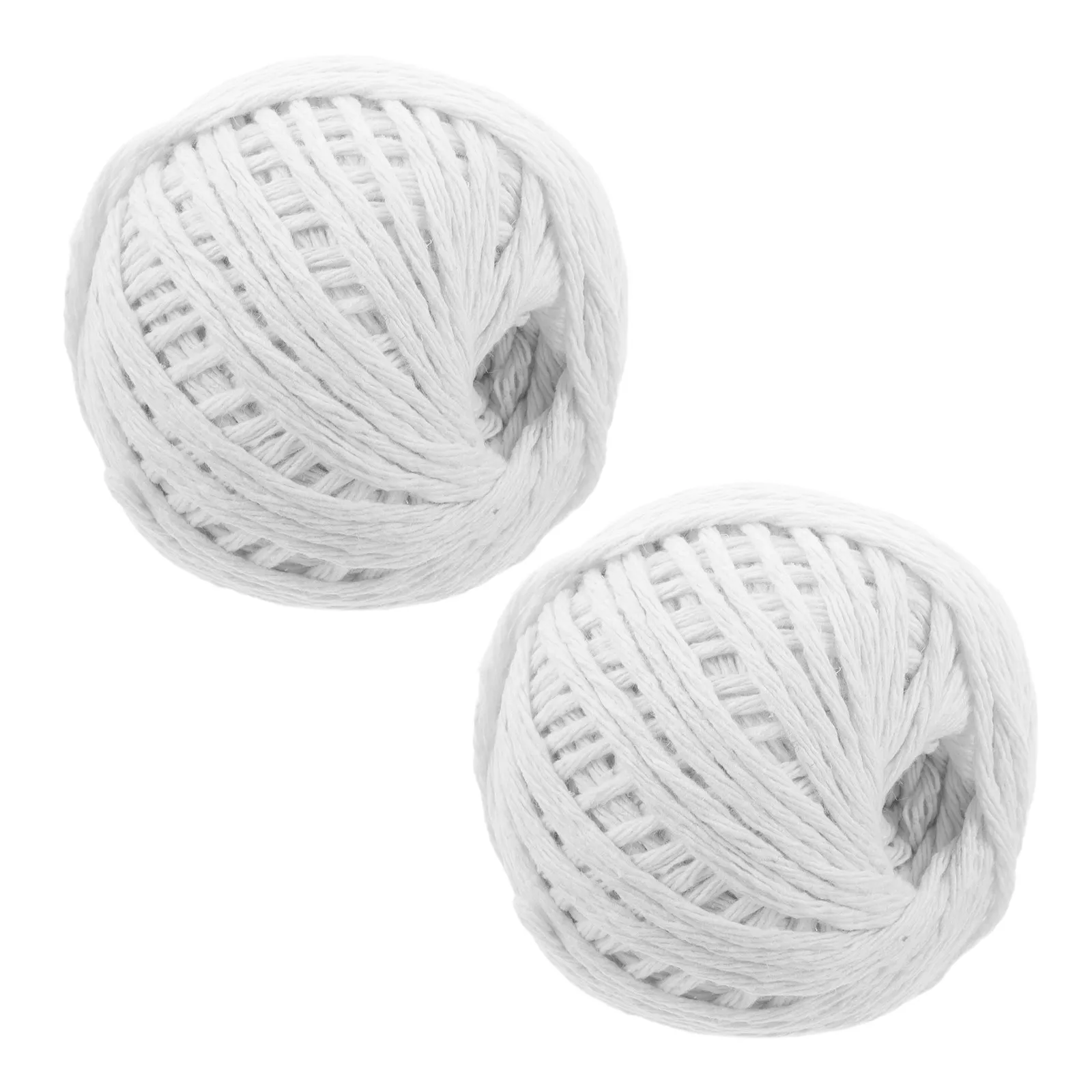 2 Rolls Meat Trussing Twine Food Safe Cotton Cooking Twine Kitchen String for Roasting Turkey Sausage Preparation